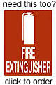 AS2444 requires a Fire extinguisher location sign