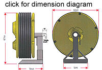 Hose reel dimensions - click to enlarge