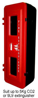 Fire extinguisher cabinet 9Ltr Plastic - Click Image to Close