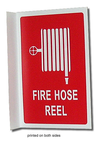 Small Fire Hose reel Sign - Click Image to Close