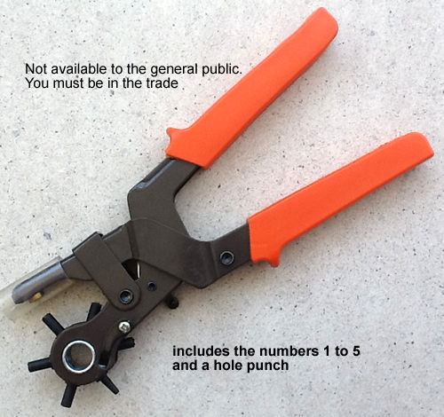 Numerical service punch - Click Image to Close